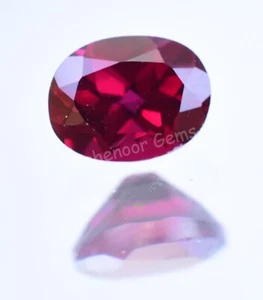 3.90 Ct Natural Red Color Almandine Garnet Oval Loose Gemstone Certified - Picture 1 of 7