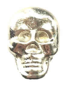 Mortality Skull Emblem Orange Lodge Order Nickel Plated for Collarette Sash - Picture 1 of 4