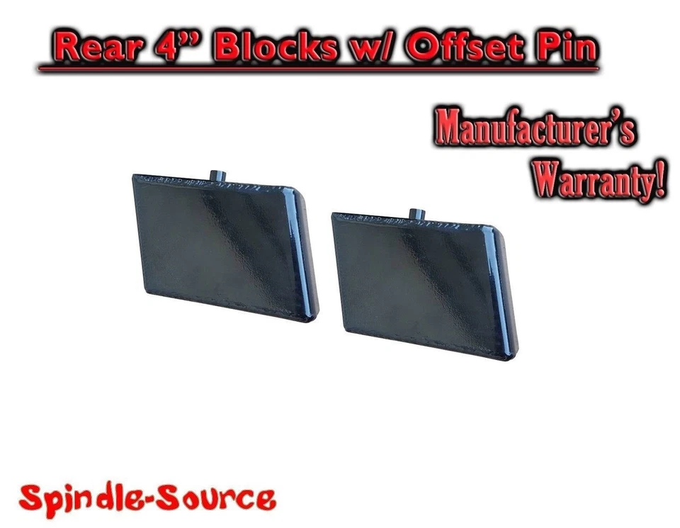 4" Fabricated Lift Blocks w/ Offset Pin, fits 2004 - 2018 Nissan Titan 2WD / 4WD - Image 1 of 1
