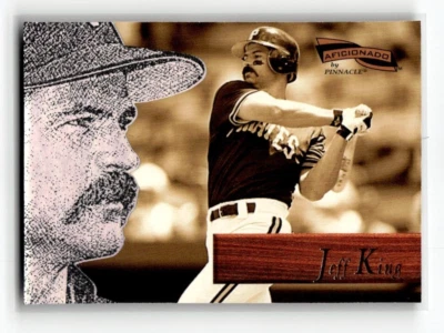 1996 Pinnacle Aficionado Jeff King Pittsburgh Pirates #34 Baseball - Image 1 of 2