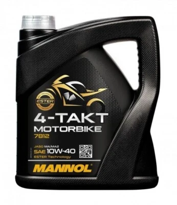 4  Liter Mannol 7812 Motorbike 4-Takt 10W40 API SL Motoröl Motorradöl MA/MA2 - Bild 1 von 2
