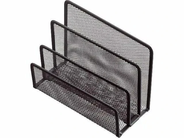 Helit Briefständer Metall 3 Fächer Briefhalter Briefablage Draht schwarz - Bild 1 von 1