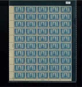 Estampilla de franqueo de 1925 de Estados Unidos #619 número de placa Hoja completa 16806 como nueva - Imagen 1 de 1