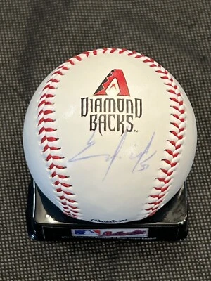Ender Inciarte Diamondbacks Signed Rawlings Major League Team Logo Baseball Auto - Image 1 of 2