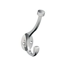 H5546526 | Adare Double Prong Decorative Wall Hook | Polished Chrome Hook for...