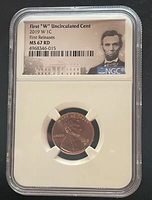 2019 W 1C LINCOLN CENT UNCIRCULATED NGC MS67 RD FIRST Releases - Image 1 of 2