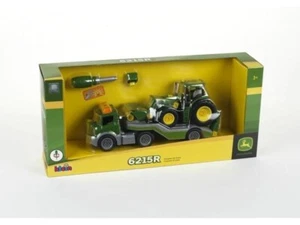 4009847039088 MAŁY ciągnik obrotowy John Deere na przyczepie 3908 mały - Zdjęcie 1 z 3