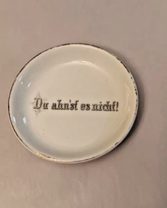 KPM Germany "Du ahn'sf es nicht!" "Du weißt es nicht." Porzellan Schale - Bild 1 von 3