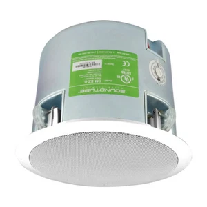 SoundTube CM-EZ-II 8" 2-Way Snap-Cam Mount Coaxial In-Ceiling Speaker White Pair - Picture 1 of 4
