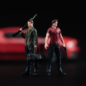 1/64 Miniatures Figures Sam Dean Winchester Man Scene Props For Cars Vehicles - Picture 1 of 12