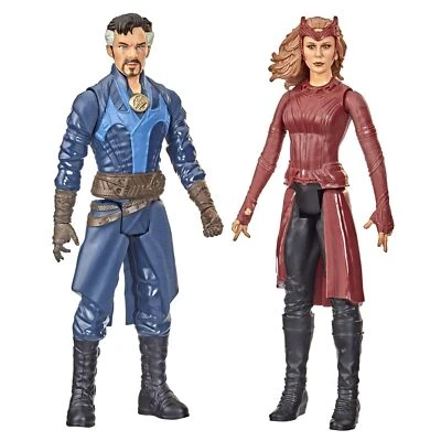 Figuras de acción Doctor Strange and Scarlet Witch paquete de 2 pulgadas juguetes Marvel Foto 1 de 4