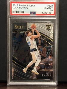 Panini Select #229 2018 Luka Doncic RC Rookie Courtside PSA 10 - Imagen 1 de 2