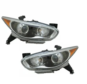 Fit INFINITI QX60 HYBRID JX35 2013-2015 HID HEADLIGHTS HEAD LAMPS LIGHTS PAIR - Picture 1 of 7