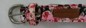 AEROPOSTALE Women’s Belt Embroidered Floral Design Sz Small  - Picture 1 of 9