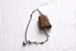 bijoux pierre naturel bracelet plaqué argent royal savannah 8 1/2 pouces 6712 - Bild 1 von 2