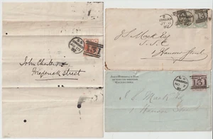 1881/92 EDINBURGH 3 x ADVERTISING ENVs 3 DIFF STAMPS - 1 1881 14 DOT 1d LILAC - Picture 1 of 2