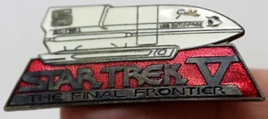 1989 Star Trek V: The Final Frontier Galileo Shuttle (Red) Pin - Picture 1 of 4