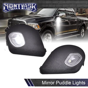 Fit For 2010-2019 Dodge Ram 1500 2500 3500 4500 5500 Mirror Puddle Lights - Picture 1 of 8