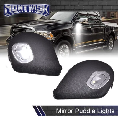 Fit For 2010-2019 Dodge Ram 1500 2500 3500 4500 5500 Mirror Puddle Lights - Image 1 of 4