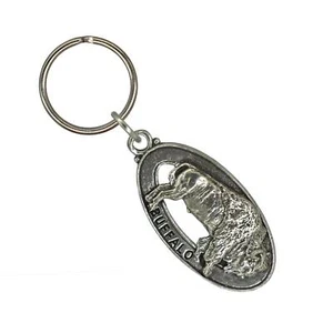 Buffalo Schlüsselanhänger, M029AKC, 2 Zoll, American Bison, Natur, Geschenk, Metall, Zinn - Bild 1 von 8