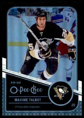 2011-12 O-PEE-CHEE RAINBOW BLACK MAXIME TALBOT 047/100 PITTSBURGH PENGUINS #6 - Image 1 of 2