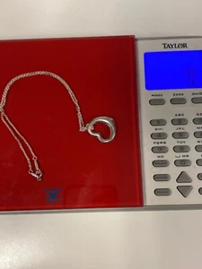 Collana Tiffany & Co Elsa Peretti ciondolo cuore aperto argento sterling - Foto 1 di 7