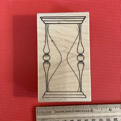 Estampillas de goma GO, Stampington Co., reloj de arena grande Foto 1 de 3