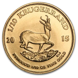 2015 South Africa 1/10 oz Gold Krugerrand - Picture 1 of 3