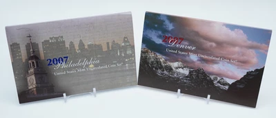 2007 United States Mint Uncirculated Coin Set Philadelphia + Denver OGP - F277 - Image 1 of 3
