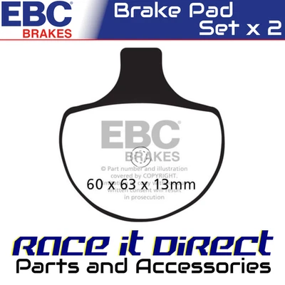 Brake Pads for HARLEY ELECTRA 1340 GLIDE STD. FLHT (DD) 1995-1999 Front HH EBC - Image 1 of 4