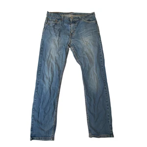 Levi's 502 Jeans Mens Large Blue Denim Regular Fit Straight Leg Pockets Outdoor - Picture 1 of 2