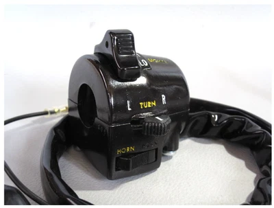 Interruptor de mango izquierdo genuino Kawasaki Z1 Z2 Z750F acabado Guncote restaurado usado Foto 1 de 4