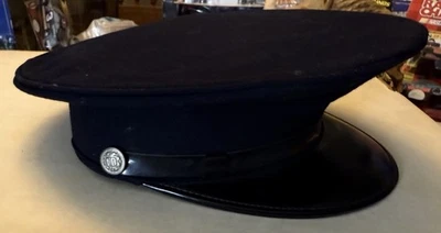 Sombrero de Vestido de Policía Vintage Años 50 y 60 Baltimore Hecho por Balco, Top 100% Lana Foto 1 de 4