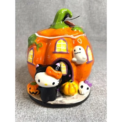 Blue Sky Clayworks - Hello Kitty Halloween Pumpkin Lidded Candy Bowl - 23553 - Image 1 of 4