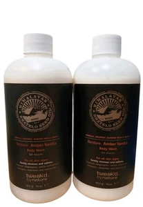 2- Tweak'd By Nature Restore Ambra Vaniglia Body Wash 16 oz con pompa e SPEDIZIONE GRATUITA - Foto 1 di 3