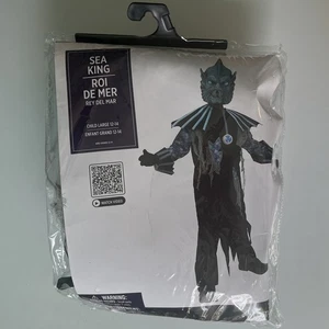 Sea King Halloween Costume Child Large 12-14 Ocean Monster Seasonal Visions - Picture 1 of 5