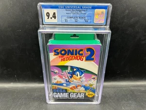 MADE IN JAPAN Sonic the Hedgehog 2 Game Gear CGC 9.4 CIB komplett in Box WATA - Bild 1 von 6
