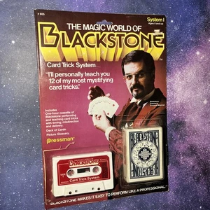 The Magic World of BLACKSTONE Card Trick System 1983 Pressman UNGEÖFFNET NEUES KIT - Bild 1 von 6