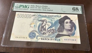 ITALIA 1997 500000 500.000 LIRE P118 SUPERBA GEMMA UNC PMG 68 EPQ OTTIMO LIVELLO - Foto 1 di 2