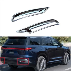 2PCS Rear Bumper Fog Light Lamp Trim Chrome Cover Frame For Lexus TX 2024-2026 - Picture 1 of 5
