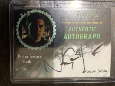 Arrow Season 3 Autograph Card NGF Nolan Gerard Funk as Cooper Seldon - Image 1 of 2