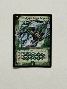 Duel Masters TCG DM-10 Terradragon Dakma Balgarow S8/S10 Super Rare Holo Foil - Picture 1 of 6