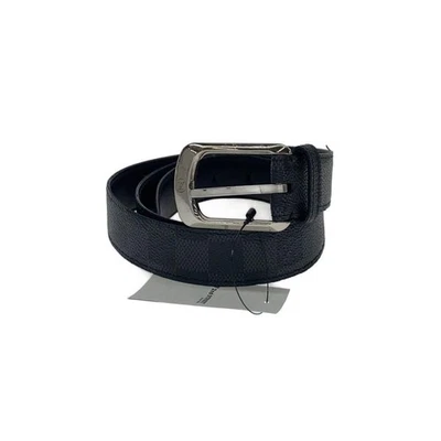 Usado LOUIS VUITTON◆Suntul Ellipse 30MM_Damier Grafito/Cuero/NEGRO/Allover Foto 1 de 4