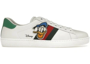 Size 10.5M/12W - Gucci Ace x Disney Donald Duck 649399 1XG60 9114 Pre-Owned - Picture 1 of 1