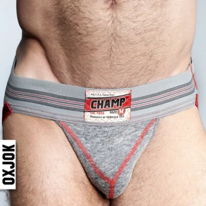 OXJOK JOCKSTRAP BY OXBALL GREY SWEAT JOCK STRAP MENS UNDERWEAR ATHLETIC SUPPORT - Picture 1 of 6