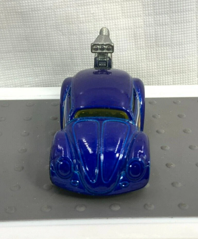 Hot Wheels Heat Fleet Tooned Volkswagen Beetle Metalflake Dark Blue Die Cast - Image 1 of 4