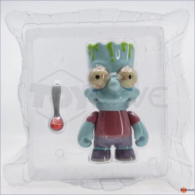 Simpsons KidRobot X Zombie Bart displayed 6-inch vinyl figure 2013 very worn box - Image 1 of 4