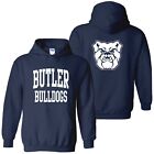 Butler Bulldogs Front and Back Print Hoodie - Navy