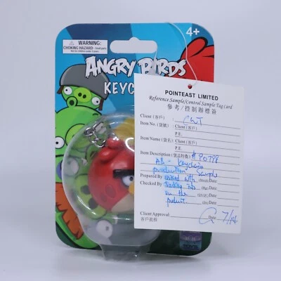 SAMPLE Angry Birds PVC Keychain Red Bird | 3" 2011 CWT Collection (E11 Variant) - Image 1 of 4