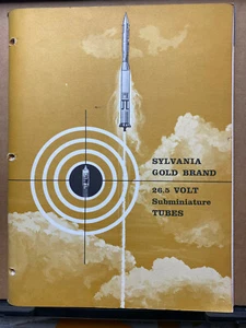 Tubos subminatura de colección catálogo Sylvania marca dorada para aviones electrónica militar - Imagen 1 de 5